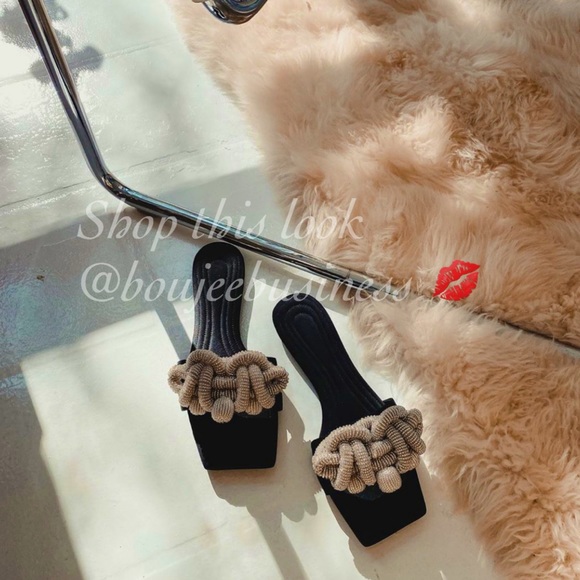 Re-stocked H&M Satin Beaded Slides - Picture 3 of 9